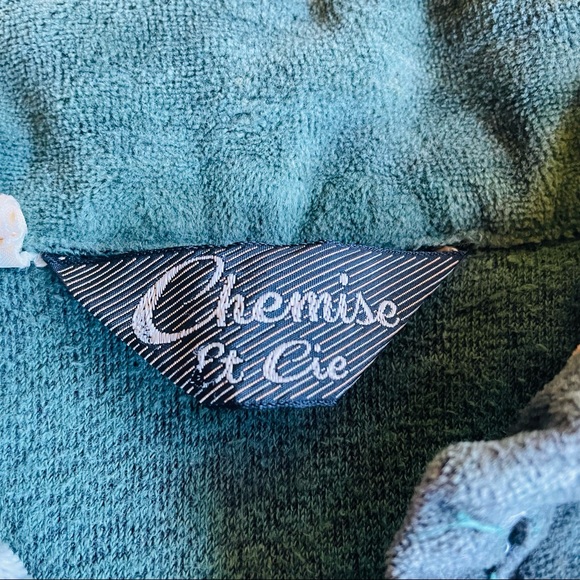 Vintage 70s velour polo longsleeve in retro stripe - Picture 3 of 9